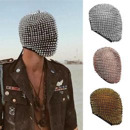 Party Masks Spike Studded Shape Latex Full Face Scary Helmet Cosplay Durian Head Rave Movie Mask Props 230814