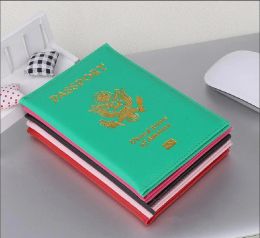 wholesale Cute USA Passports Cover Business Card Files Women Pink Travel Passport Holder American Covers for passport Girls Case Pouch 5 LL