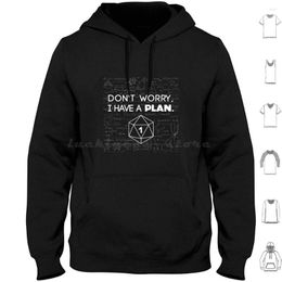 Men's Hoodies Don'T Worry I Have A Plan Critical Fail Funny And Dnd D20 Lover Hoodie Cotton Long Sleeve Will Byers Demogorgon Dustin