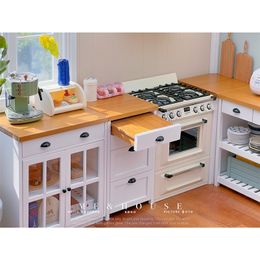 Tools Workshop 1/6 bjd ob11 miniature dollhouse furniture Mini model Kitchen set of fourIncludes sink and faucet 230812