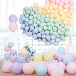 Decoration 30/50pcs Macarons Balloon Wedding Supply Birthday Baby Shower Decoration Balloon 10inch Pastel Candy Air Globos