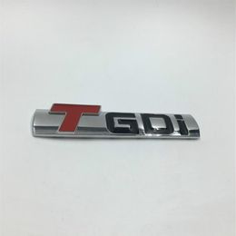 For Kia For Hyundai TGDI T GDI Emblem Badge Decal Numeral Displacement Metal Car Sticker Auto Side Fender Rear Styling3155