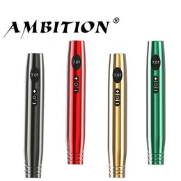 Tattoo Machine Ambition Wireless Pen Permanent Makeup Eyeliner Tools Micropigmentation SemiPermanent 230814