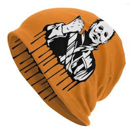 Berets Michael Myers Knives Art Slouchy Beanie Hat Women Men Halloween Horror Film Hip Hop Knitting Skullies Beanies Cap For Winter Ski