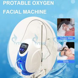 2 in 1 Oxygen Machine Portable Facial Oxygen Dome Mask Jet Peel Skin Care Rejuvenation for Salon