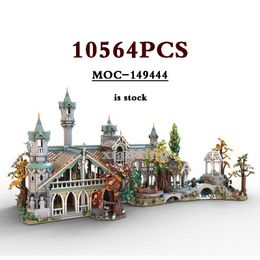 Blocks 2023 MOC 149444 Medieval Building Model 10316 Kingdom Extension MOC 151016 Last Family Home Block Toys Christmas Gifts 230814