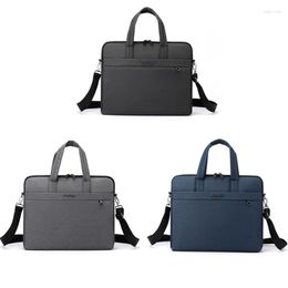 Briefcases Carrying Notebook Handbag Nylon Laptop Computer Bag Splash-proof Portable Crossbody Shoulder Wear-resistant