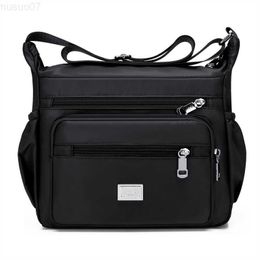 Messenger Bags Women's Fashionable And Versatile Messenger Bag For Middle-aged And Old People Oxford Cloth Waterproof Large Capacity Leisure Sh L230814