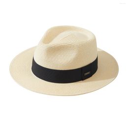 Berets XL Men Straw Hat Summer Panama Fedora Sun High Quality Big Size Head