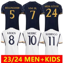 Real Madrids MEN Kids 2023 2024 Football kits VINI JR MODRIC Soccer Jerseys 23/24 Camiseta de futbol KROOS BELLINGHAM CAMAVINGA VALVERDE RODRYGO ALABA Kid Footbal ki