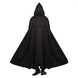 Men's Hoodies Halloween Hooded Robe For Men Women Medieval Steampunk Gothic Adult Cloak Party Prom Wizard Priest Monk Mystic Cosplay Costume