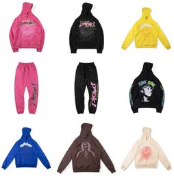 New men hoodies graphic Women Hoodie High Quality Foam Print Spider Pink Sweatshirts Pullovers hoodies with designs