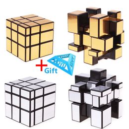Wholesale 3x3x3 Magic Mirror Cubes Cast Coated Puzzle Professional Speed Game Decompression Toys For Children