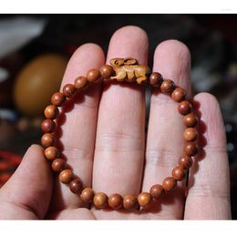 Strand Mahogany Carved 12 Small Zodiac Hand String Bracelet Five Elements Of The Year Life