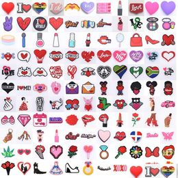 Shoe Parts Accessories 2023 Valentines Day Clog Charms Men And Women Shoes Decorations Kids Party Favor Lovers Gift Drop Del Series Randomly