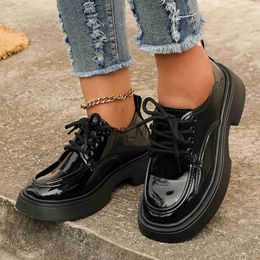 Dress Shoes Uniform Shoes Small Leather Shoes Female British Girl Japanese Wild Black Retro Mary Jane Shoes Lolita Platform Shoes Low Hee J230815