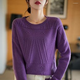 Women's Sweaters Cashmere Sweater Women Knitted Pure Merino Wool 2023 Winter Fashion O-Neck Top Autumn Warm Pullover Jumper Clothes