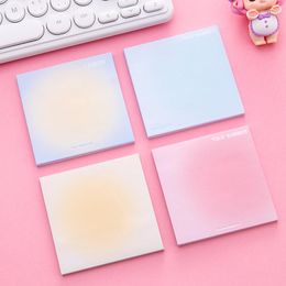 Gradient Ramp Design Sticky Stationery Notepad with Bookmark simple sticky notes and Memo Pad for Office Use
