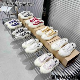 xvessels Wu Jianhao xVESSEL Canvas Shoes Small Fragrance Discolored Half Drag Vulcanized Beggar Shoes Zhang Yixing Same Shoes