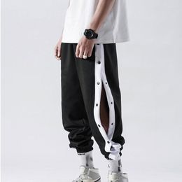 Men's Pants Casual Full Open Button Breathable Loose Gym Workout Spring Summer Jogging Basketball Trousers Male Sweatpants