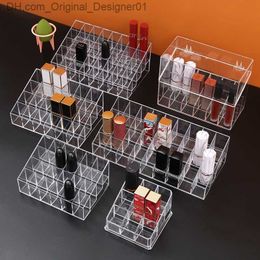 24/9 grid lipstick box acrylic makeup organizer storage box lipstick nail polish display shelf cosmetics organizer Z230815