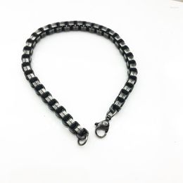 Link Bracelets Bracelet Men Retro Charms Homme Stainless Steel For On Hand Fashion Hip Hop Jewelry 2023 Gift
