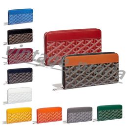 Men Designer long Wallet coin purses 12 card slots Womens mens wallets cards holder luxury Goya classic with box key pouch zipper 275L
