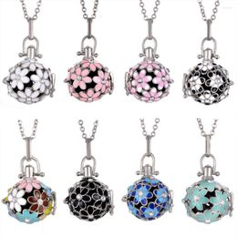 Pendant Necklaces Fashion Chime Music Angel Ball Caller Locket Necklace Vintage Pregnancy Essential Oil Diffuser Accessories