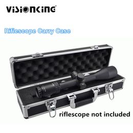 Visionking Aluminium Good Hard Carry Case For Rifle Scope Monocular Equipment Box Riflescope Accessories Light Suitcase For Scope