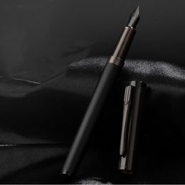 Fountain Pens HERO Black Forest Metal Pen Fine Nib Beautiful Tree Texture Excellent Writing Gift 230814