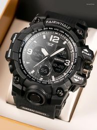 Wristwatches Mark Fairwhale 2023 Electronic Watch Unisex Sports Trend Fashion Brand Waterproof Luminous 4230