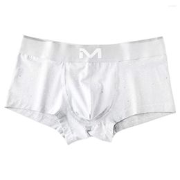 Underpants Sexy Men Cotton Boxer Dot Hip Lift Underwear Big Pouch U Convex Briefs Swim Shorts Panties Elasticity Thin Breath