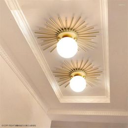 Ceiling Lights Nordic Beam Sun Glass Bedroom Living Room Lamp Household Luxury Kitchen Balcony Deco Lighting