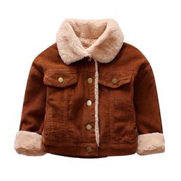 Jackets Winter Clothes For Kids 13 Y Baby Girls Boys Solid Coat Cloak Jacket Thick Warm Outerwear Toddler 230814