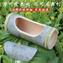 Bowls Fresh Bamboo Tube With Lid Steamed Rice Covered Barrel Natural Healthy