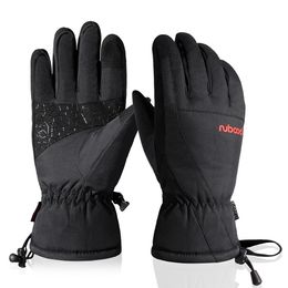 Ski Gloves Winter Thermal Mittens Bicycle Hunting Snowboard Skiing Road Bike Fleece Waterproof Warm Snow Glove Men Unisex 230814