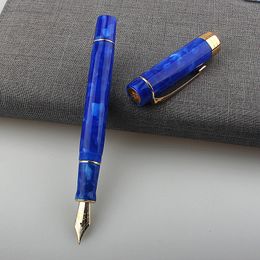 Fountain Pens Jinhao Centennial 100 Pen 18KGP Golden Plated M Nib 0 7mm Resin Ink With A Converter Business Office Gift 230814