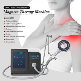 Desktop Magnetic Therapy Machine Infrared Physio Magneto Pulsed Super Transduction Extracorporeal Shockwave Pain Relief Physiotherapy Equipment