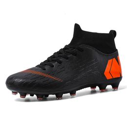 Dress Shoes Men Soccer Shoes Adult Kids TFFG High Ankle Football Boots Grass Training Sport Cleats Footwear Classic Trend Men Sneaker 35-47 230812