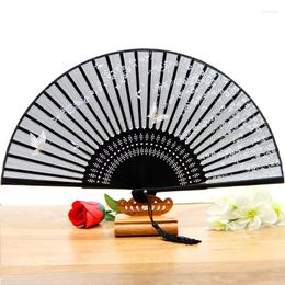 Decorative Figurines Chinese Vintage Style Folding Fan Wooden Ancient Men's And Women's Summer Cool Hand Classical Party Dance Art Gift