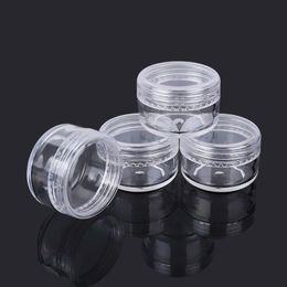 5Gram Empty Clear Plastic Cosmetic Containers Sample Packing Portable Travel Bottle Pot Jars for Cream Lotion 5ML Oqlwq