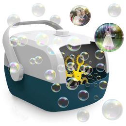 Novelty Games Portable Bubble Machine Automatic two- Speed Design Powered By Plug In/ Battery Electric Bubble Blower Maker Kids Outdoor Toys 230815