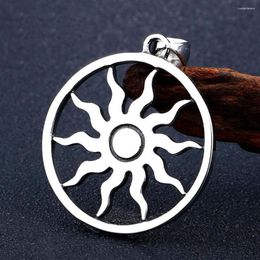 Pendant Necklaces Vintage Stainless Steel Sun God Apollo Necklace For Men Women Punk Simple Party Fashion Jewelry Gift