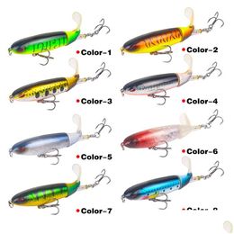 Baits Lures 140Mm/35G Top Water Whopper Plopper Soft Rotating Tail Fishing Lure Artificial Hard Bait Pencil Tackle Drop Delivery S Dhbym