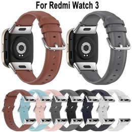 Watch Bands Soft PU Leather Smartwatch Strap for Redmi watch 3 Mi lite Women Men Replacement Straps Watchband Bracelet 230814