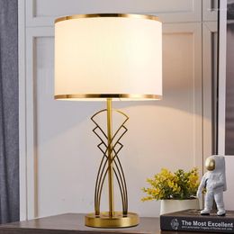 Table Lamps Light Luxury Lamp Living Room Master Bedroom Bedside Desk Nordic Creative Modern American Decorative