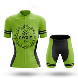 Cycling Jersey Sets Mountain Bike Female Set Cycling Jersey Women Sportwear Fashion Racing Clothes Woman Bicycle Clothing High Waist Mtb Shorts Suit 230814