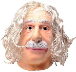 Party Masks Latex Man Mask Adult Size Realistic Old Male Halloween Fancy Dress 230814