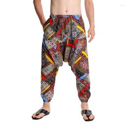 Men's Pants 2023 Spring/Summer Casual Harun Yoga Ethnic Style Loose Fit Large Fashion Hanging Crotch