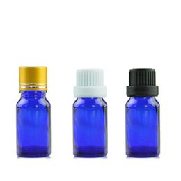 10ml Cobalt Blue Glass Bottles for Essential Oils 1/3Oz Refillable Empty Bottle with Orifice Reducer Dropper and Cap DIY Tool & Accesso Nebn